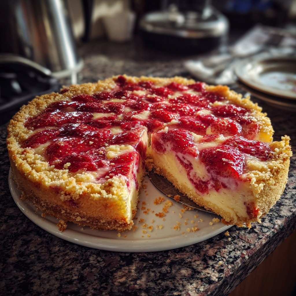 Erdbeer Pudding Kuchen Vom Blech