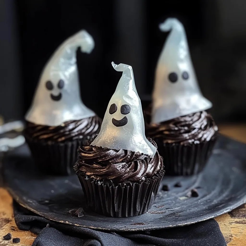 Halloween Rice Paper Ghost Chocolate