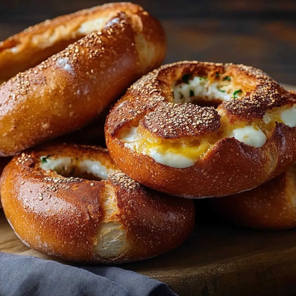 Gefüllte Frühstücksbrötchen