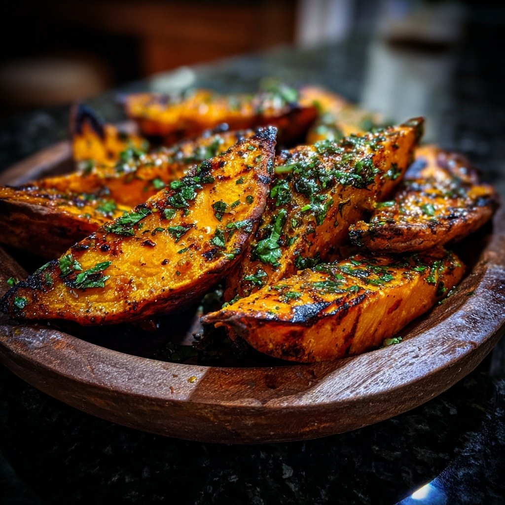 Gegrillte Süßkartoffeln Mit Kräutern
