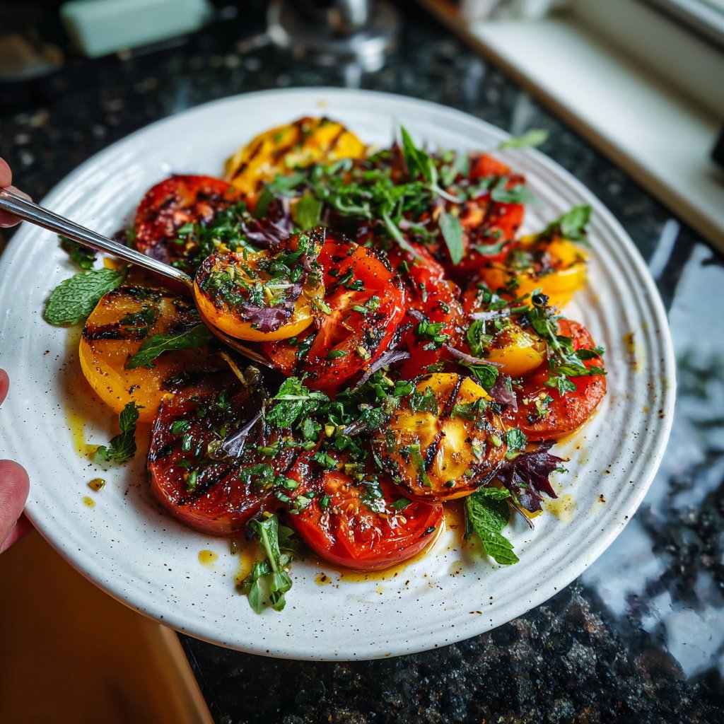 Grill Beilagen Mit Tomaten Salat