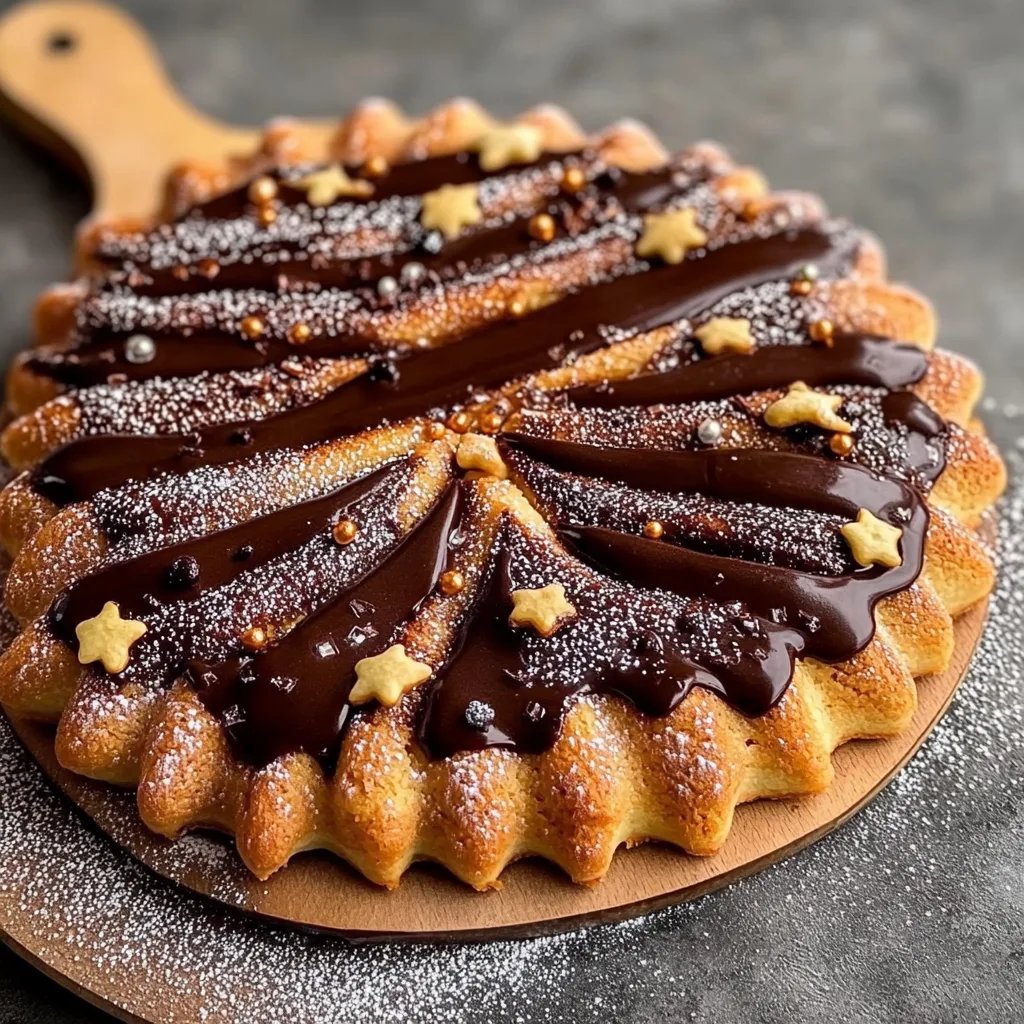 Nutella Schokoladenweihnachtsbaum