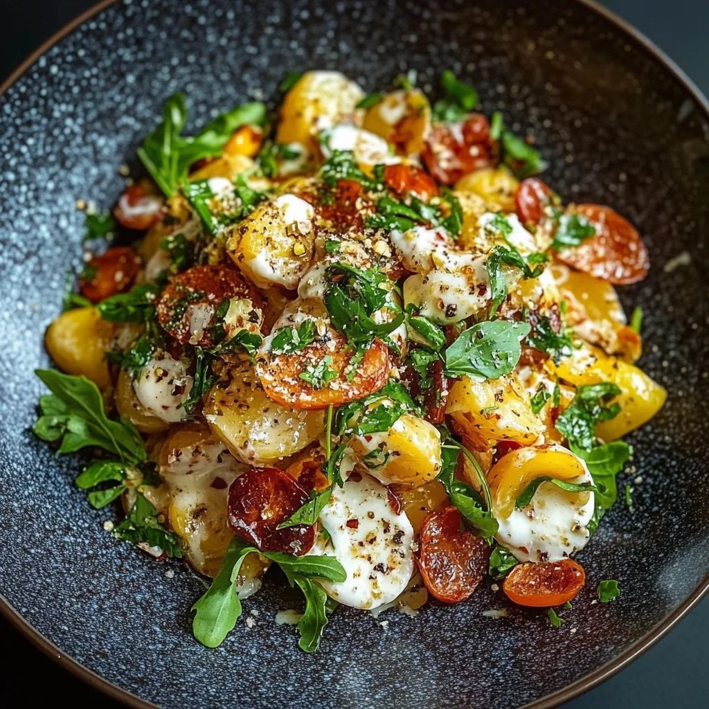 Krosser Kartoffelsalat mit Senf-Dressing