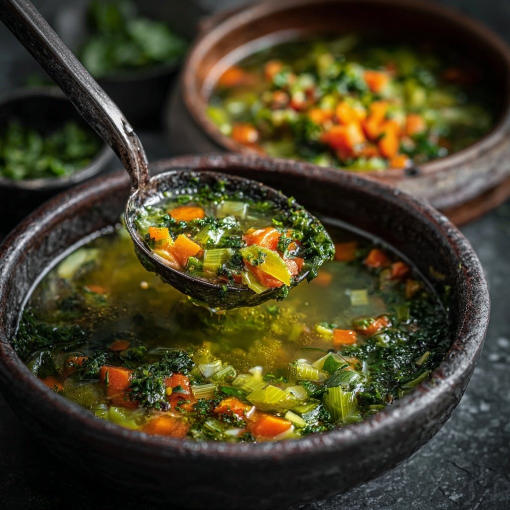 Kalorienarme Gemüse Suppe Mit Lauch
