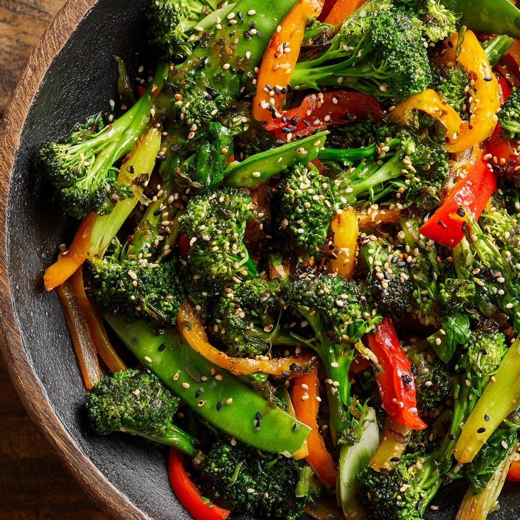 Brokkoli Pfanne Mit Sesam