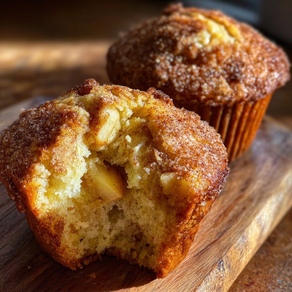 Muffins mit Apfel und Zimt
