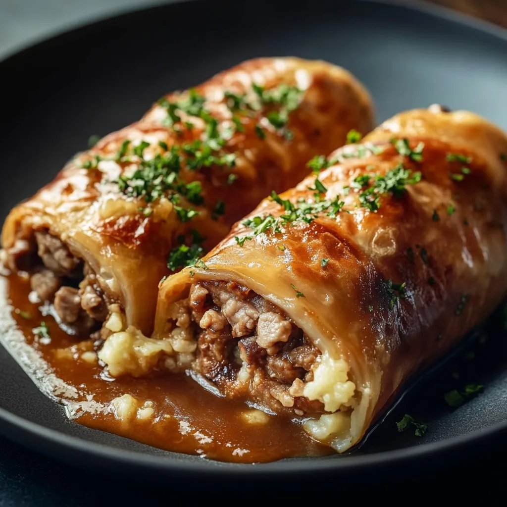 Herzhafte, vegane Rouladen